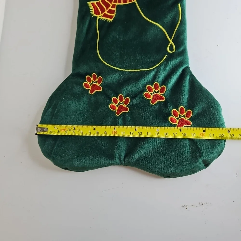 Green Dog Bone Shaped Pet Gift Bag